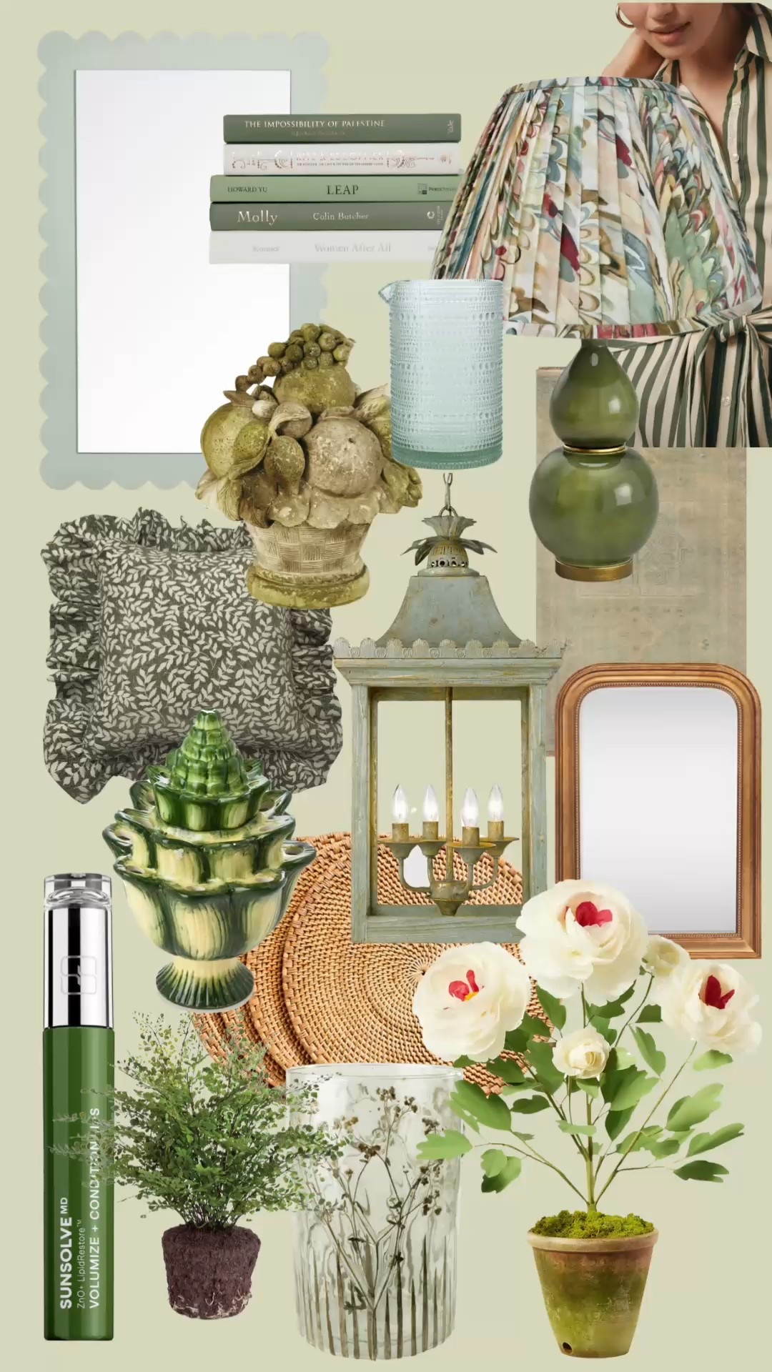 Sage light green home decor lighting mirror pillow kitchen decor rattan lip gloss Wayfair Amazon anthropology Nordstrom

#LTKBeauty #LTKHome #LTKSaleAlert