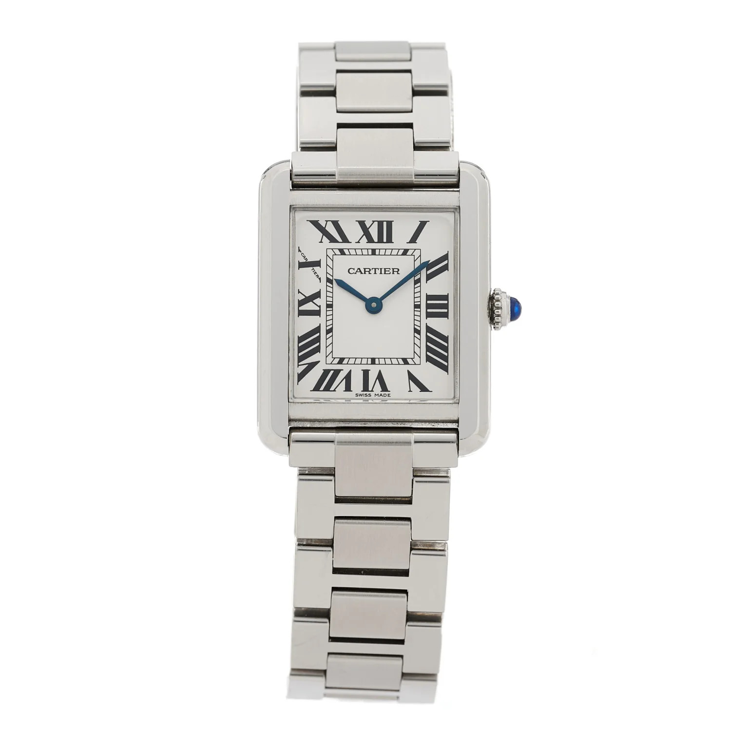 Stainless Steel 24mm Tank Solo Quartz Watch | FASHIONPHILE (US)