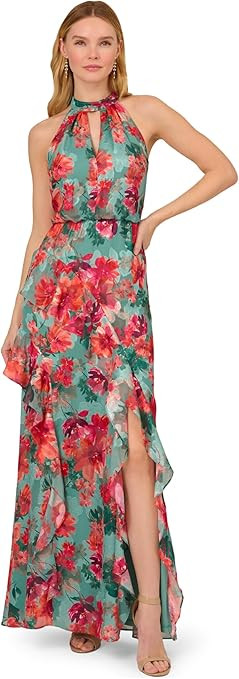 Adrianna Papell Women's Printed Mermaid Dress | Amazon (US)