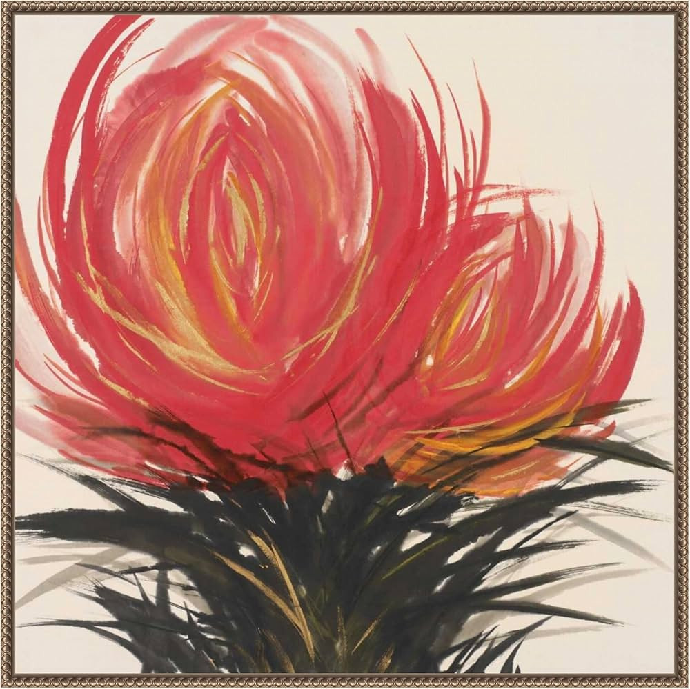 Amanti Art Framed Canvas Wall Art 30x30 Clover Blossom II by Llc Urban Pearl Collection, Framed W... | Amazon (US)