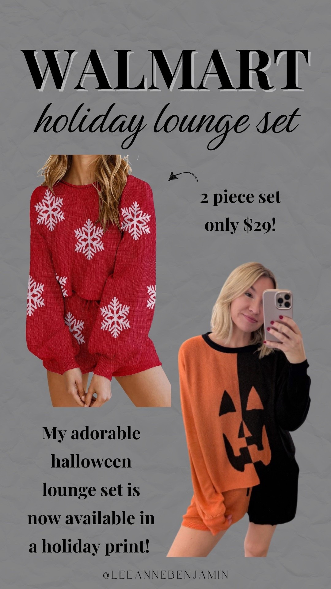 Holiday lounge set for only $29! 

#LTKFindsUnder50 #LTKHoliday #LTKmomlife
