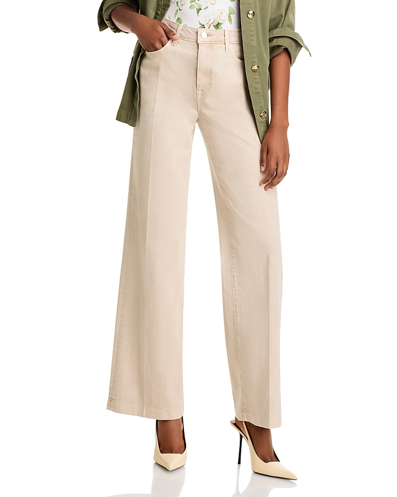 L'Agence Scottie High Rise Wide Leg Jeans in Biscuit | Bloomingdale's (US)