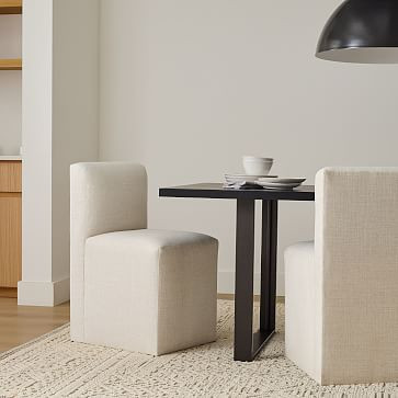 Block Base Upholstered Dining Chair | West Elm (US)