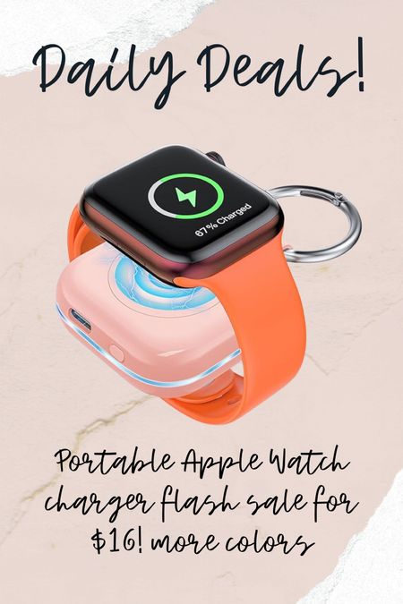 Apple Watch portable charger on sale! 

#LTKFindsUnder50 #LTKFitness #LTKSaleAlert