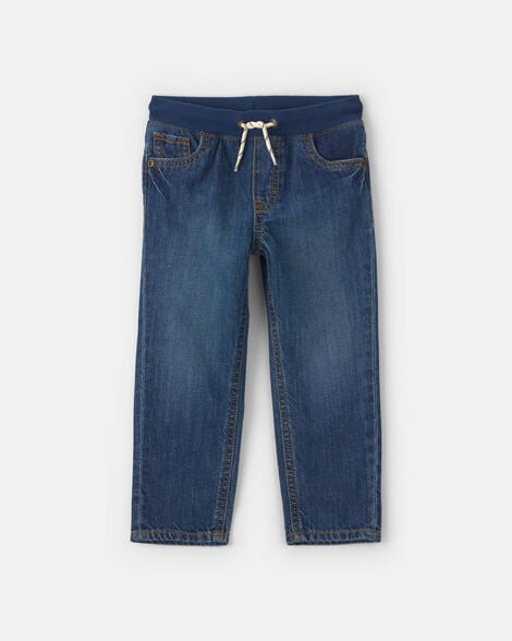 Toddler Boy Denim Pull-On Jeans - Dark Wash - OshKosh B'gosh | Carter's | Carter's Inc