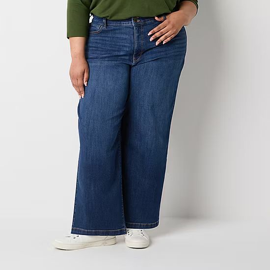 St. John's Bay Womens High Rise Wide Leg Jean | JCPenney