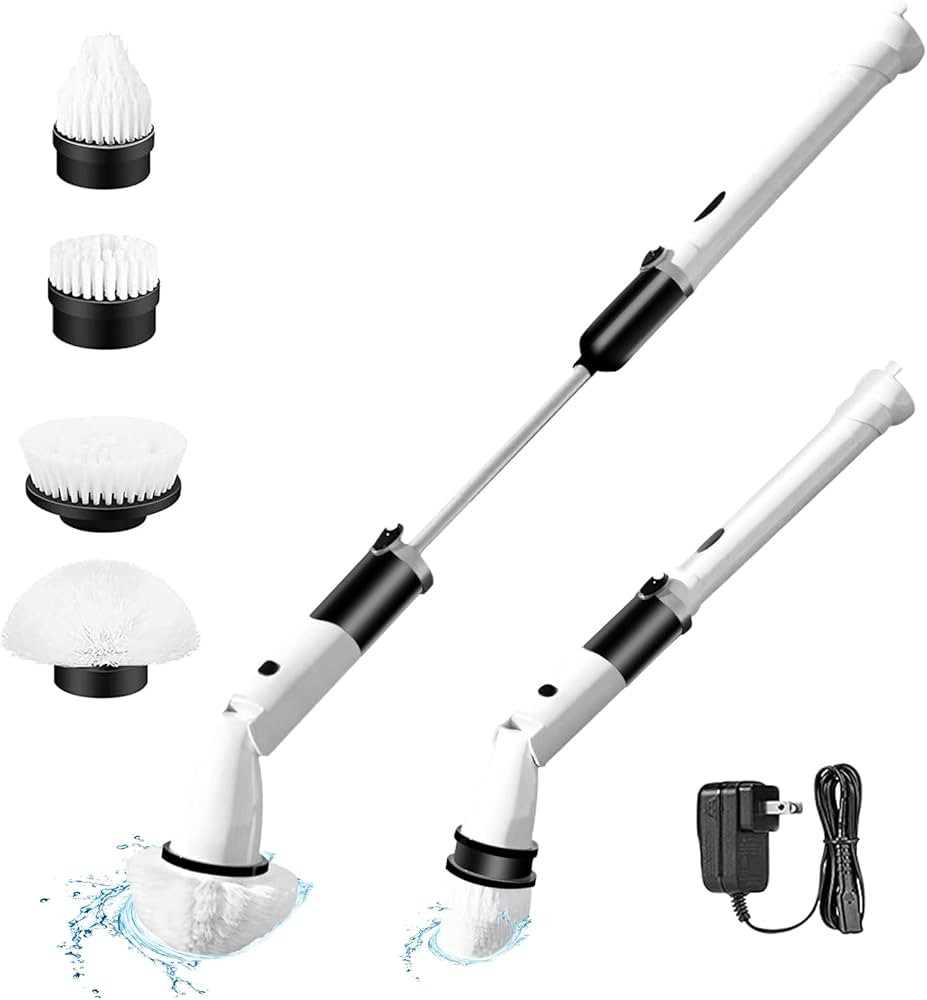 Electric Spin Scrubber, Power Cordless Spin Scrubber for Bathroom Stone Tile Floor,Grout,Grooves wit | Amazon (US)