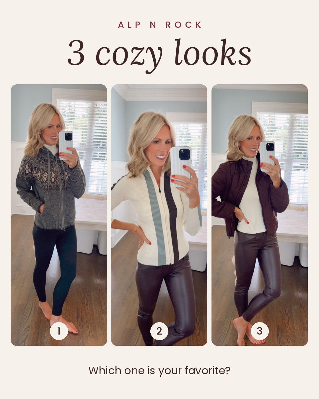 Three winter looks I'm planning to wear this season ❄️ I know we're still in September, but I have a feeling once it gets cold, I'm going to be SO thankful I prepared in advance 😂 These pieces are such great quality and the kind you'll pull out for years to come. A really good investment for your winter closet! Which outfit is your favorite? 1, 2 or 3? 🤎

#LTKSeasonal
