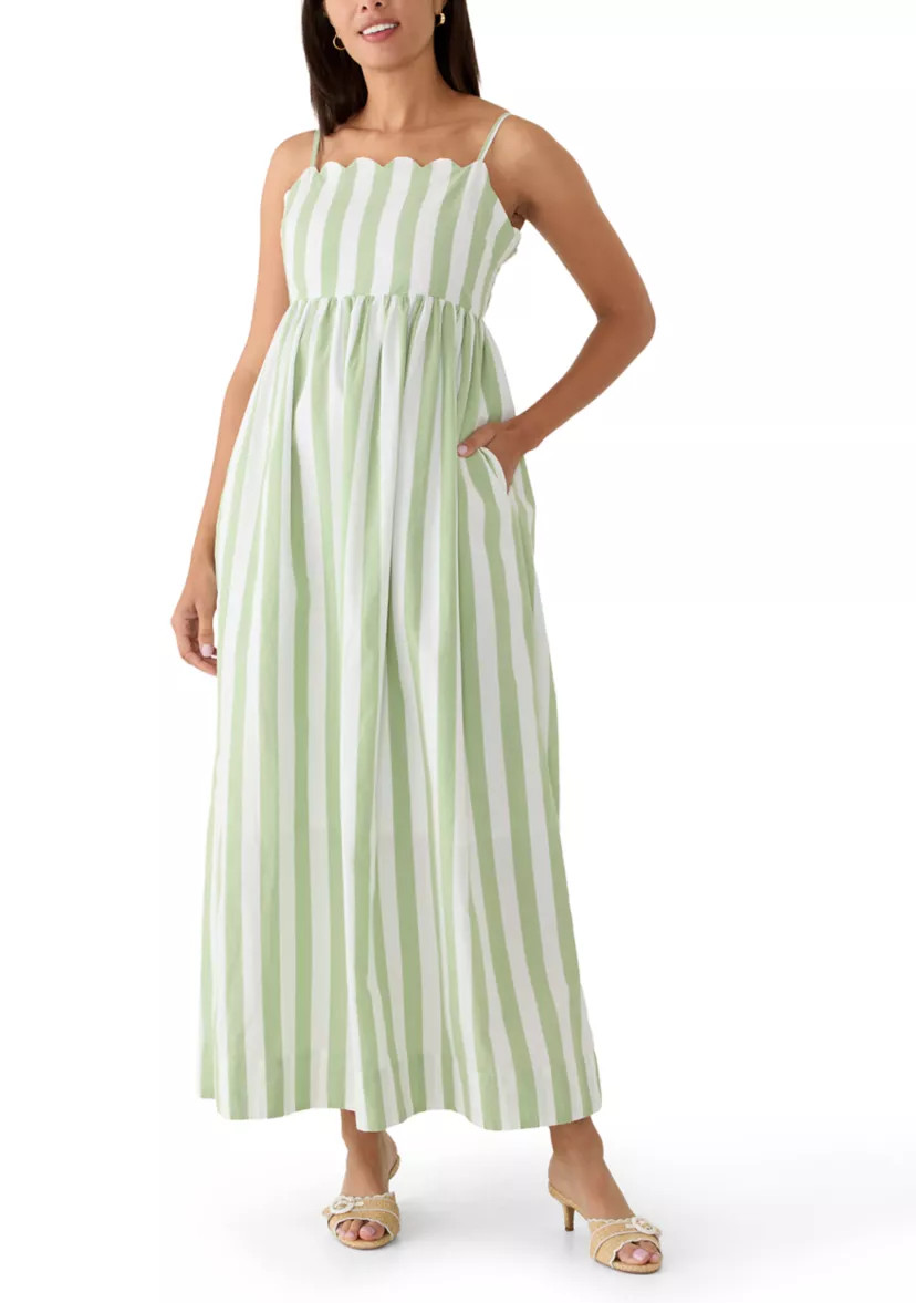 Women's Sleeveless Scallop Maxi Dress | Belk