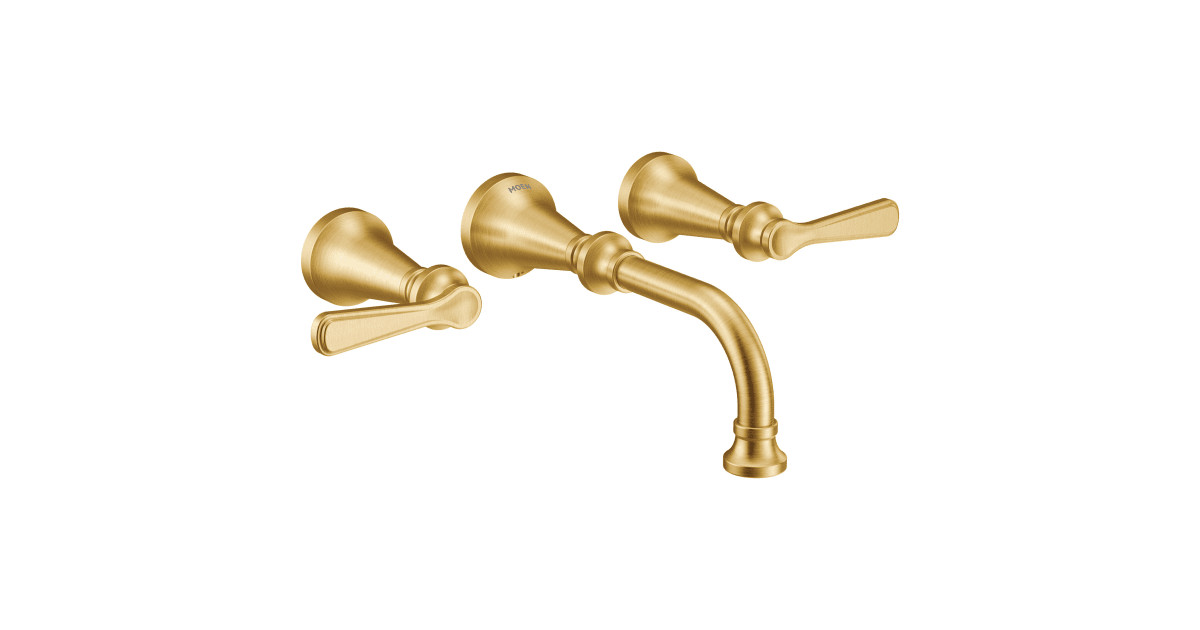 Colinet 1.2 GPM Wall Mounted Widespread Bathroom Faucet | Build.com, Inc.