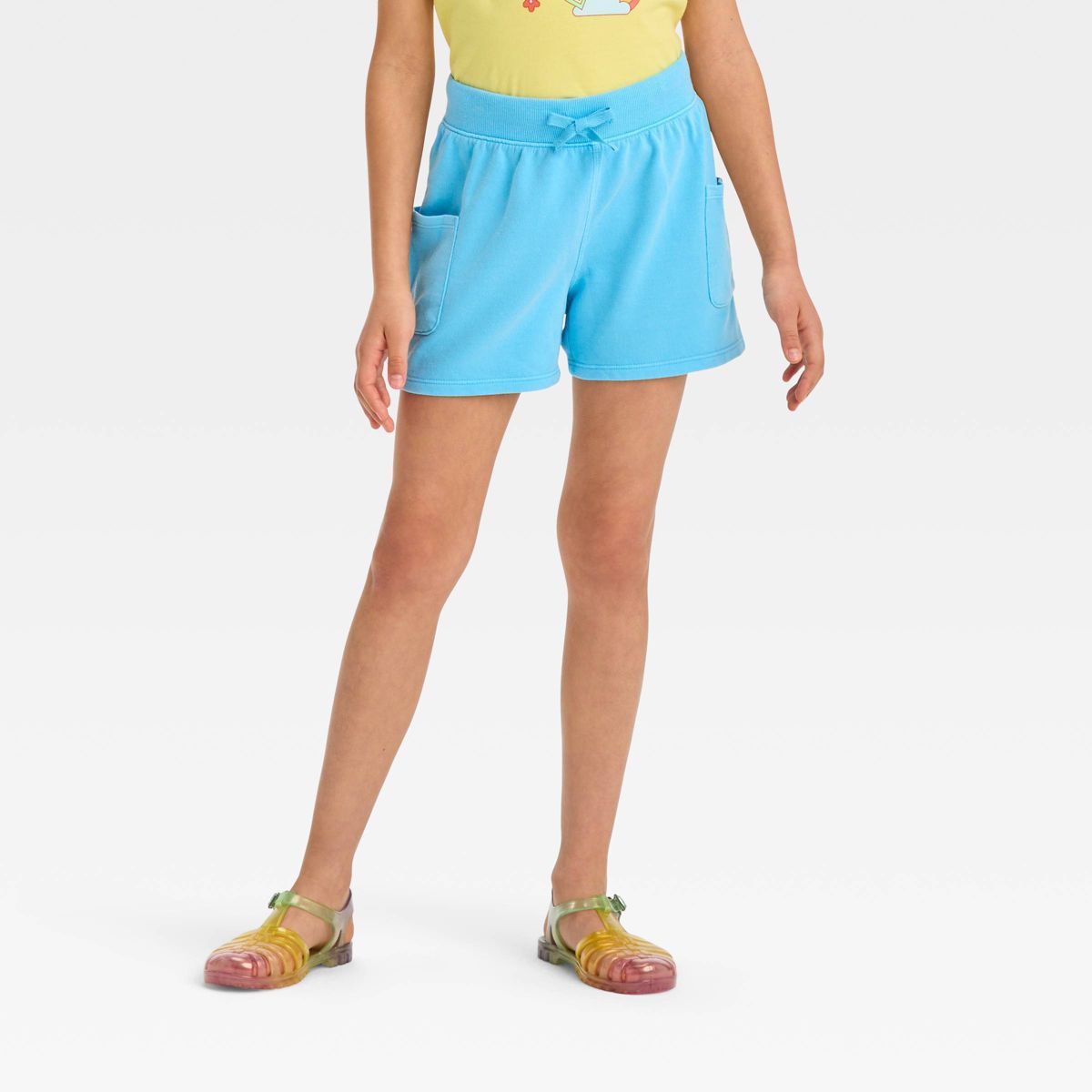 Girls' French Terry Patch Pocket Shorts - Cat & Jack™ | Target