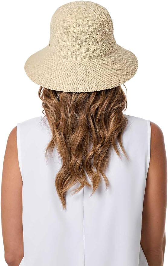 Women's Bucket Hat - UPF 50 Sun Protection - Packable & Travel Friendly - Marina (One Size) | Amazon (US)