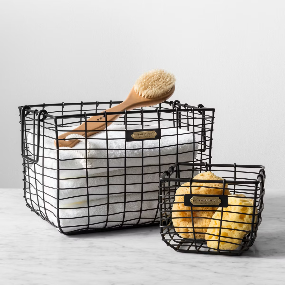 Wire Storage Basket Black - Hearth & Hand™ with Magnolia | Target