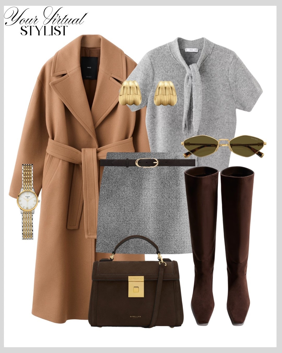 Effortless chic Look with a belted wool coat🧥

#LTKworkwear #LTKautumn #LTKwinter