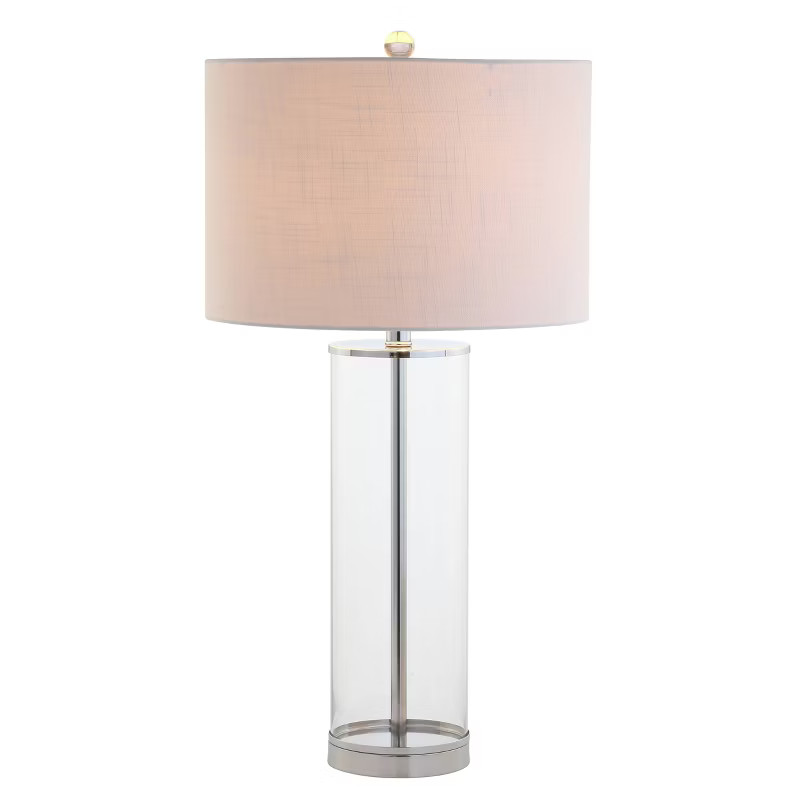 29" Glass Harper Table Lamp (Includes LED Light Bulb) Clear - JONATHAN Y | Target