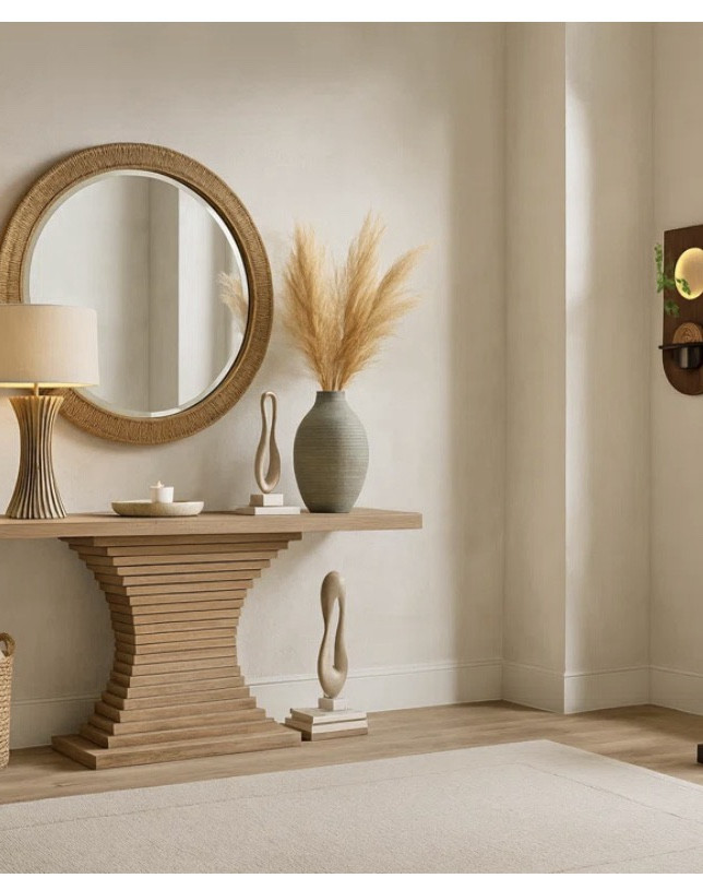 Entryway For High-End Interiors

Description
Featured Room: Grand Entryway

A vintage brass mirror paired with a statement console table creates one of the most sought-after entryway combinations in luxury interiors. This pairing adds depth, reflection, and architectural balance instantly.

• vintage console table ($800+)
• oversized brass mirror ($400+)
• marble lamp
• sculptural decor

→ All pieces are linked to shop

#luxuryentryway #brassmirror #vintageconsole #highenddecor #designerentryway #ltkhome


#LTKHome #LTKvlog