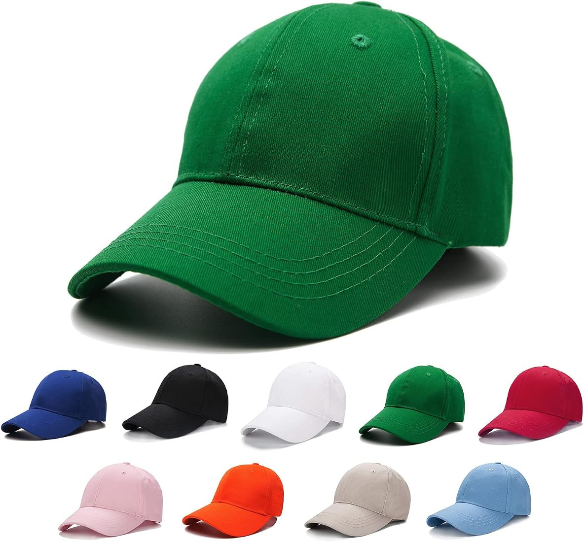 Edoneery Unisex Toddler Kids Plain Cotton Adjustable Low Profile Baseball Cap Hat(A1009) | Amazon (US)