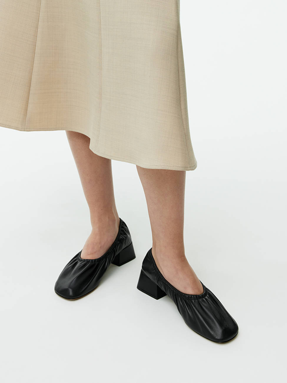 Ballerina Leather Heels | ARKET (US&UK)