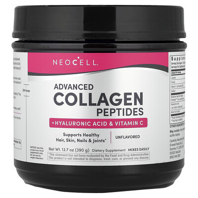 NeoCell, Advanced Collagen Peptides, Unflavored, 13.7 oz (390 g) | iHerb