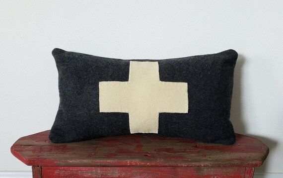 CUSTOM Woolen Cross Pillow Color Rectangular Throw Cushion  - Etsy | Etsy (US)