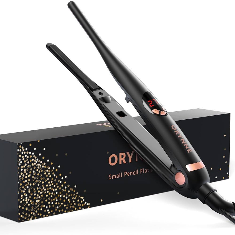 3/10'' Small Flat Irons for Short Hair Pixie Cut, 5s Ultra Fast Heat Up Tiny Pencil Flat Iron, Io... | Amazon (US)