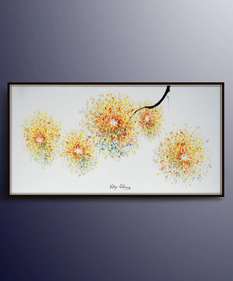 Abstract painting 55  Abstract Sunflowers  abstract | Etsy | Etsy (US)