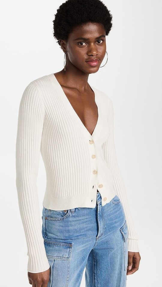 Good American Cozy Rib Cardi | SHOPBOP | Shopbop