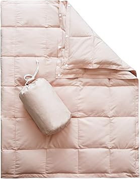 zzlamb Puffy Down Camping Blanket Water-Repellent, Down Throw Travel Blanket Portable for Outdoor... | Amazon (US)