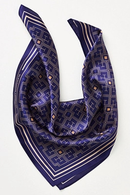 Elegancia Tropical Royal Labyrinth Silk Scarf | Anthropologie (US)