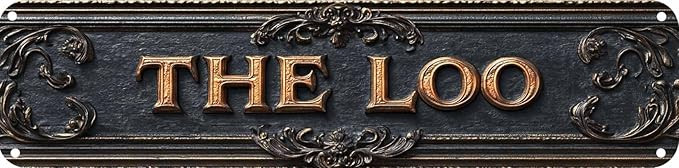 Vintage Tin The Loo Sign Retro Metal Sign for bathroom Decoration - bathroom Funny Wall Art Plaqu... | Amazon (US)