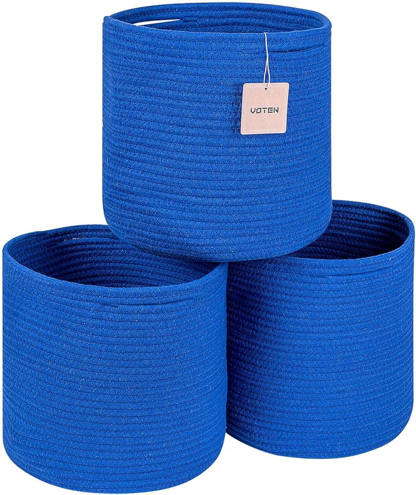 voten Storage Cubes Baskets Bins Organizer 11x11x11'' Fit 12x12''Cube Storage Organizer Bookcases... | Amazon (US)