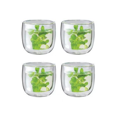 ZWILLING Sorrento 4-pc Double-Wall Glass Tea Cup Set | Target