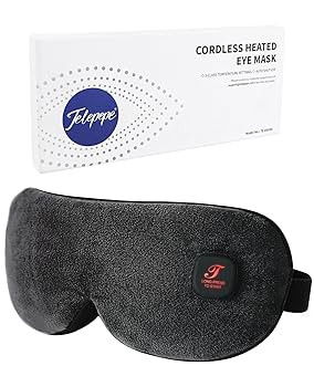 Heated Eye Mask, Cordless Warm Eye Compress for Dry Eyes Blepharitis, Light Blocking Heat Eye Mas... | Amazon (US)