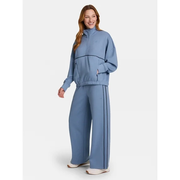 Reebok Women's Momentum 1/2 Zip Sweatshirt, Sizes XS-4X | Walmart (US)