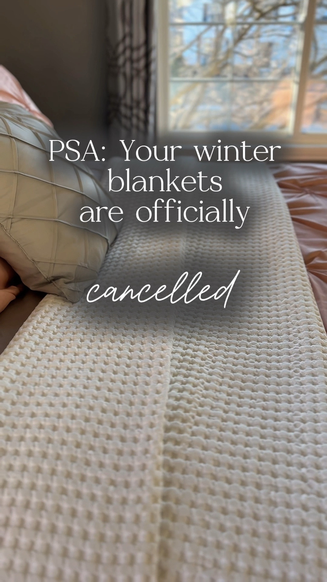 Your bed deserves a spring refresh! Swap out thick winter bedding for this soft, breathable waffle blanket—lightweight, airy, and perfect for warm nights. The perfect mix of cozy + cool! 


SpringBedding #WaffleBlanket #CozyVibes #BedroomDecor #AmazonFinds #labellrecommends #coolbedding #wafflebedding #blankets #summerbedding #lightweightblanket 

Lightweight waffle blanket, breathable bed blanket, soft cotton blanket, spring bedding essentials, summer throw blanket, cozy waffle weave blanket, cooling blanket for hot sleepers, textured bedding blanket, all-season bed blanket, hotel-style lightweight blanket

#LTKFindsUnder50 