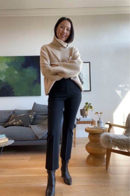 Winter work outfit with boots

Khaite sweater turtleneck 
Maxara pants trousers
Hermes boots 

#LTKCyberweek #LTKworkwear #LTKsalealert