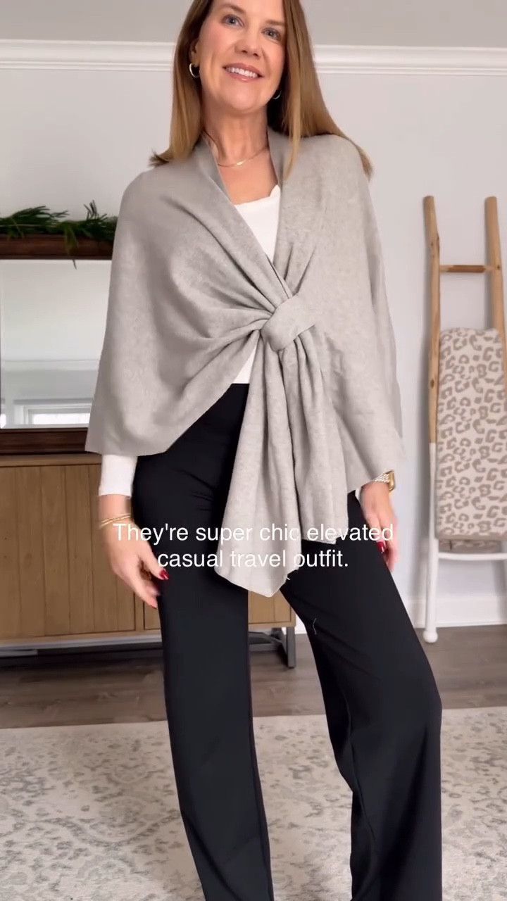 If you have travel coming up, ditch the leggings and oversized sweatshirt and instead reach for these trousers style lounge pants and cashmere like wrap. It’s chic, it’s elevated, it’s cozy, and it’s even more comfy than your leggings look. Love that these pants can be worn with sneakers or loafers👏🏼

Direct URL: https://amzn.markable.ai/GbarlQg9

#LTKTravel #LTKTall #LTKootd