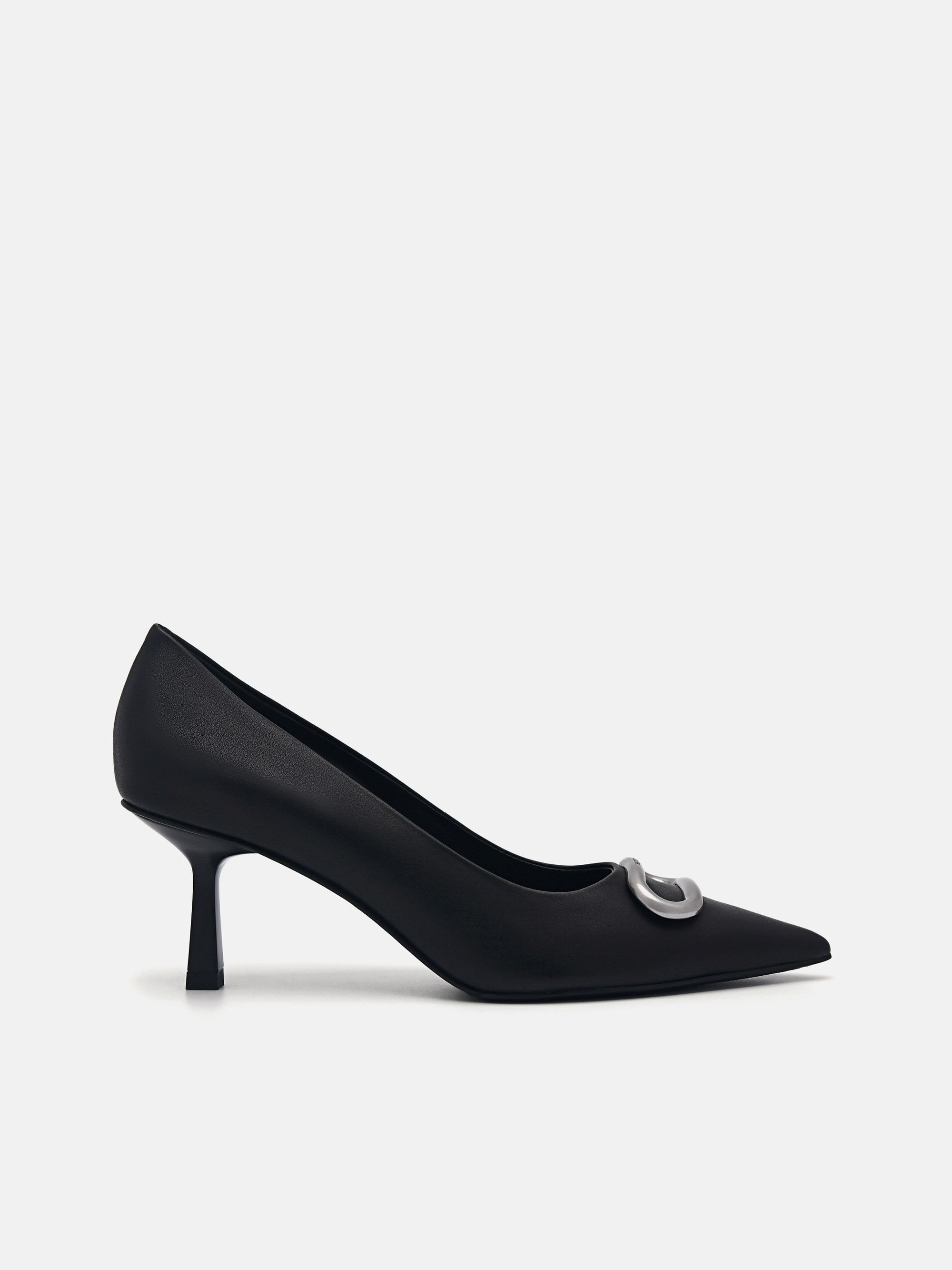 Black PEDRO Studio Kate Leather Pumps | PEDRO | Pedro Shoes