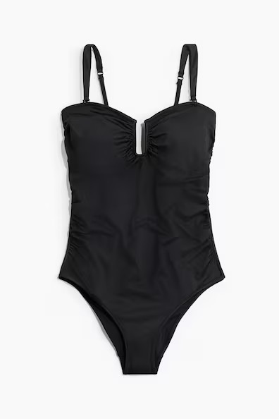 H & M - MAMA Bandeau-Badeanzug - Schwarz - Damen | H&M (DE, AT, CH, NL, FI)