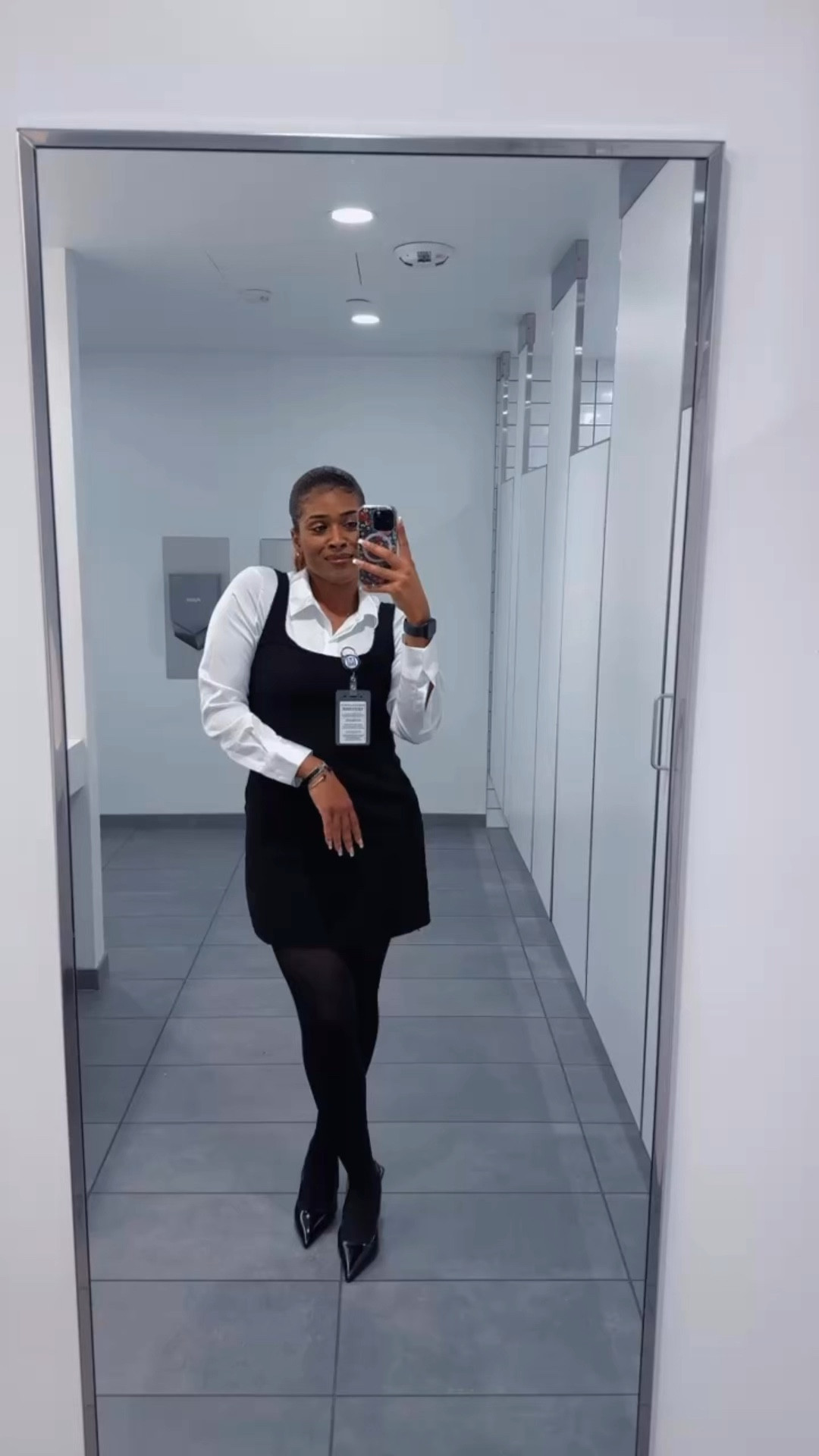 Serving preppy chic this Tuesday in this fabulous black tweed dress from H&M, layered with a crisp white collared shirt and paired with the perfect black slingback heels. Effortless, polished, and office-ready! ✨

#WorkwearStyle #LTKfashion #PreppyChic

#LTKStyleTip #LTKWorkwear #LTKFindsUnder50