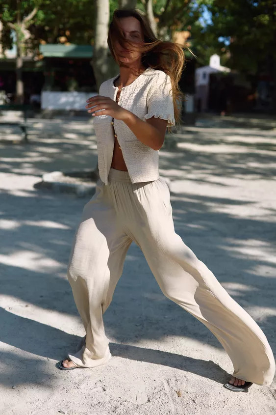 RUFFLED KNIT CARDIGAN | Zara UK