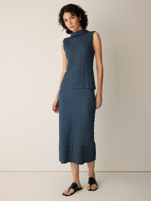 Bubble Jacquard Pencil Skirt | Eileen Fisher