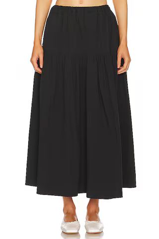MAJORELLE Carolyn Midi Skirt in Black from Revolve.com | Revolve Clothing (Global)