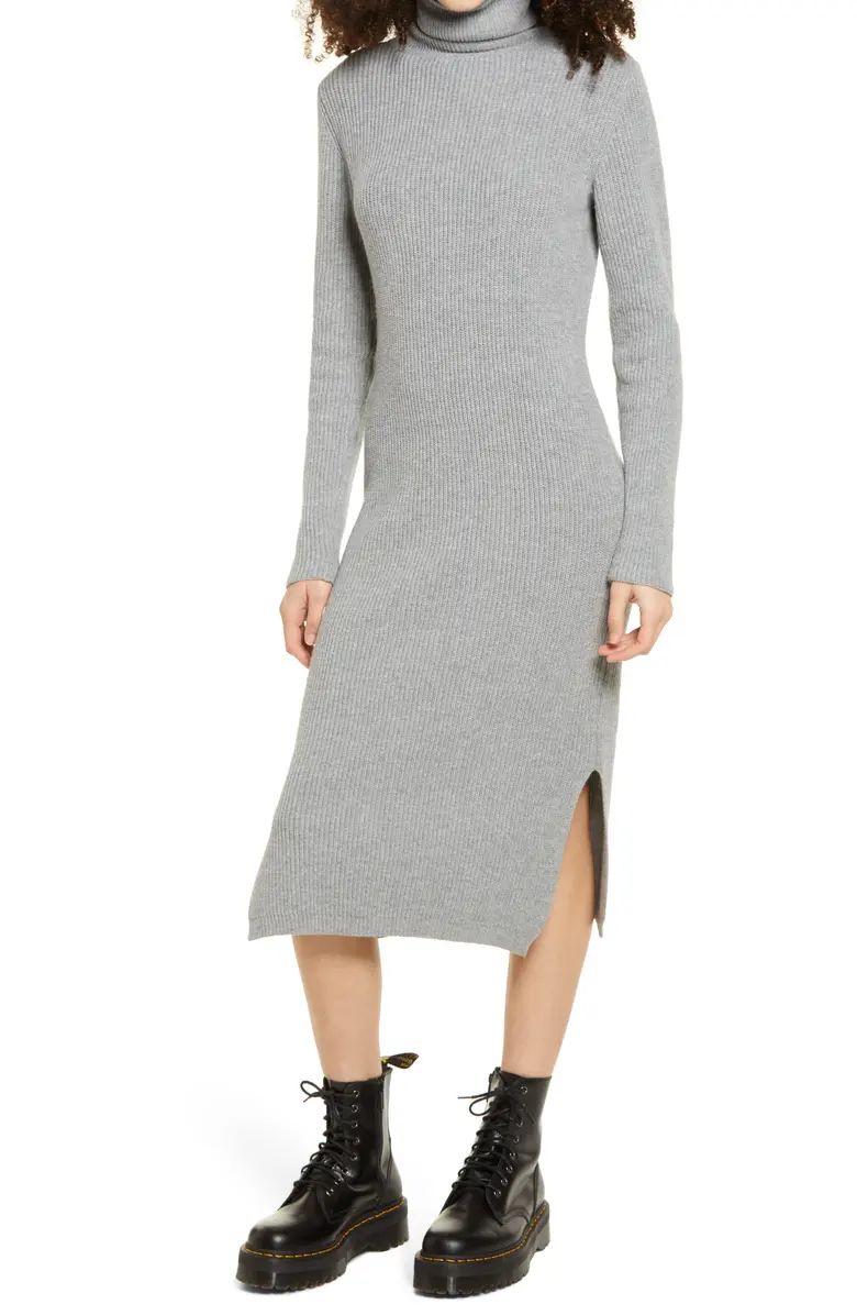 Sheerah Turtleneck Midi Sweater Dress | Nordstrom