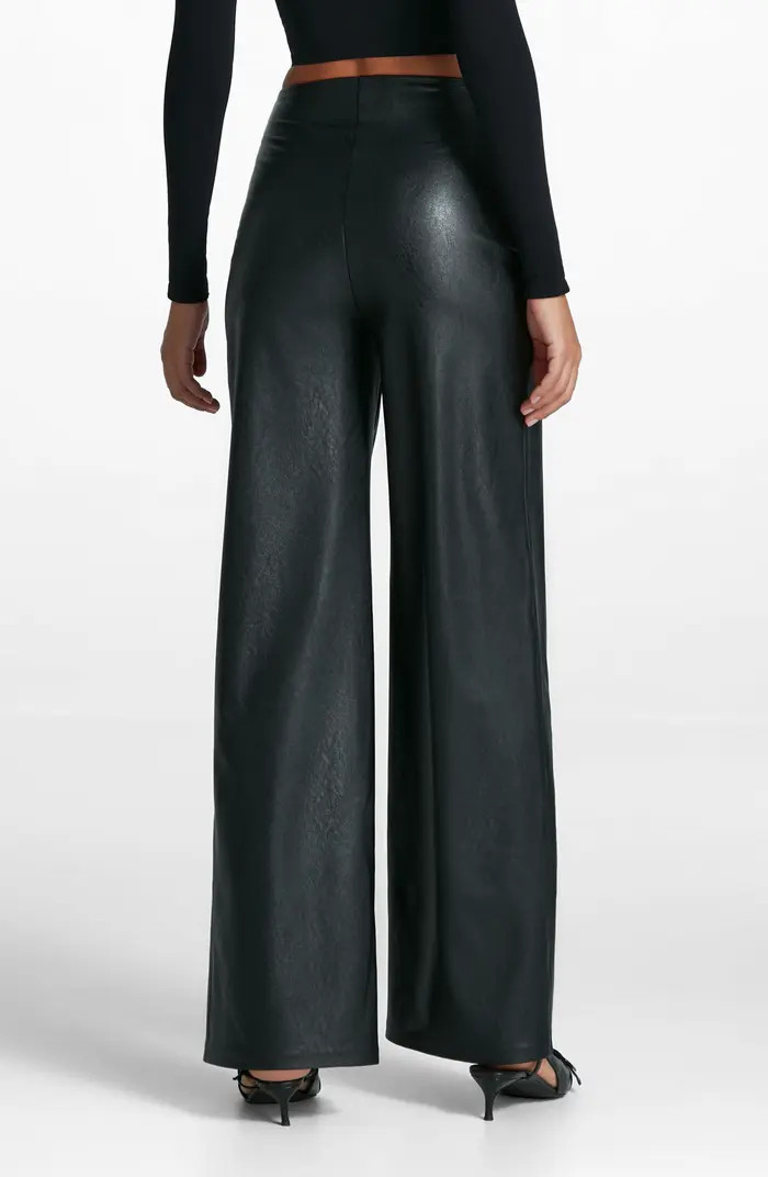 Wide Leg Faux Leather Pants | Nordstrom