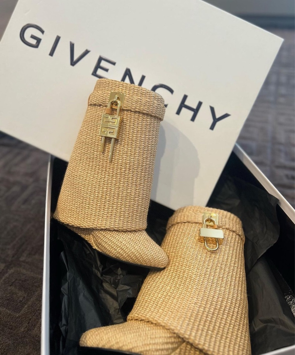 Givenchy Shark Lock boots in Raffia are almost sold out! Grab them while you can 

#LTKstyletip #LTKshoecrush #LTKFind