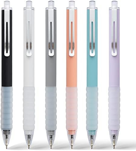 Ballpoint Pens Black Retractable Ink Writing Pen Office 0.7mm Ball Point Pen for Journaling (6-co... | Amazon (US)