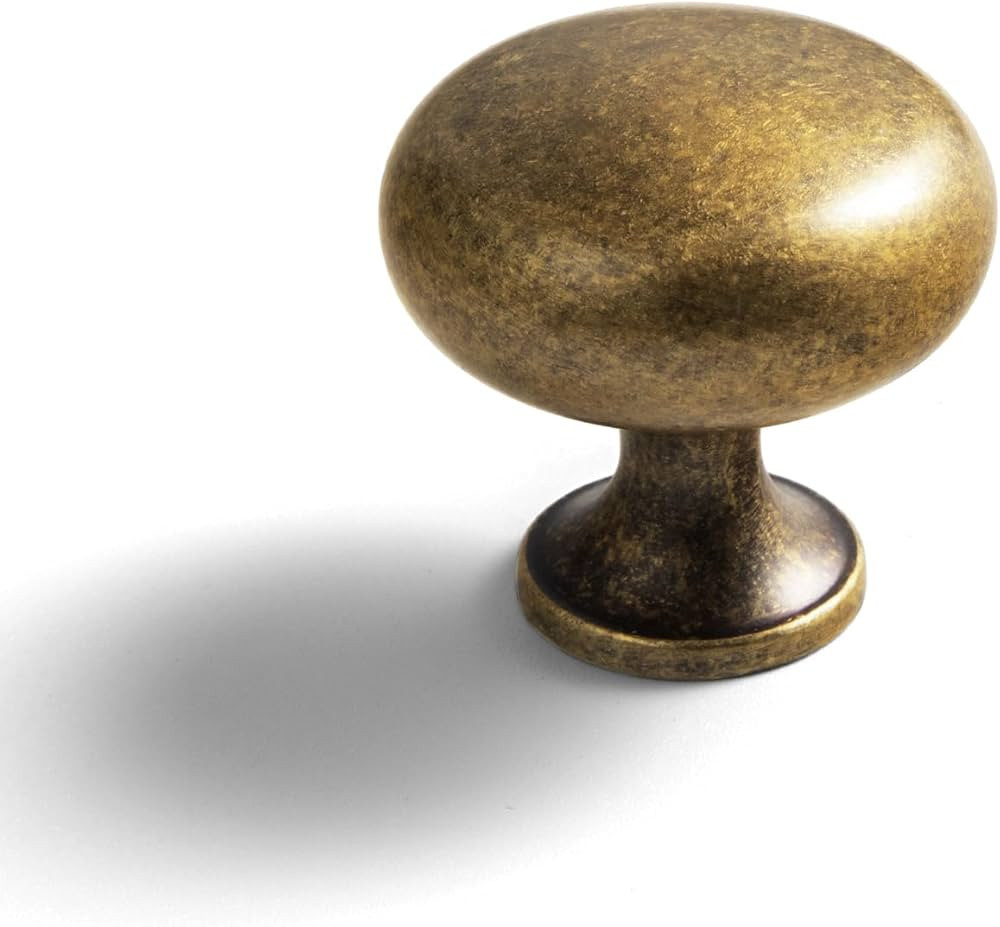 Goo-Ki Vintage Retro Antique Brass Zinc Alloy Cabinet Enlarged knob - Single Hole Center Affordab... | Amazon (US)
