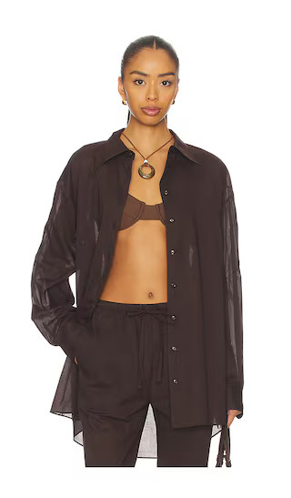 Lucien Top in Espresso | Revolve Clothing (Global)