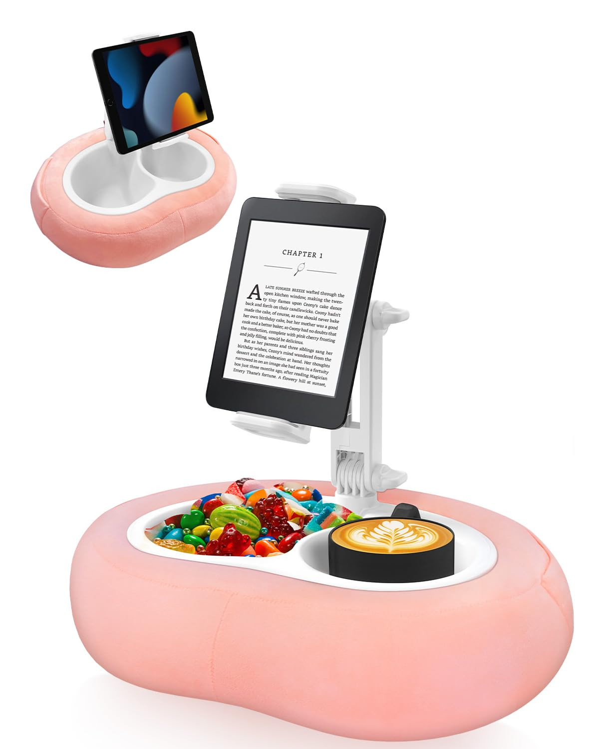 Tablet Pillow Stand, Compatible with 5"-12.9" Kindle, iPad, Phone/Tablet, Google, Samsung, 360° ... | Amazon (US)